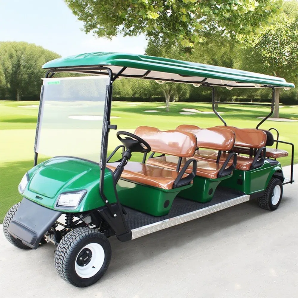 Best Price Lithium Battery 60/72V Adults Solar Panels Powered 8 Seater off Road Beach Buggy Electric Golf Cart