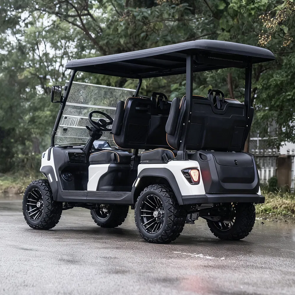 Very Powerful Slope Lifted 6 Person/4 Person Seater Luxury 4WD off Road Street Legal 48/60V Lithium Battery 7.5kw Motor Electric/Gas Buggy Hunting Golf Cart