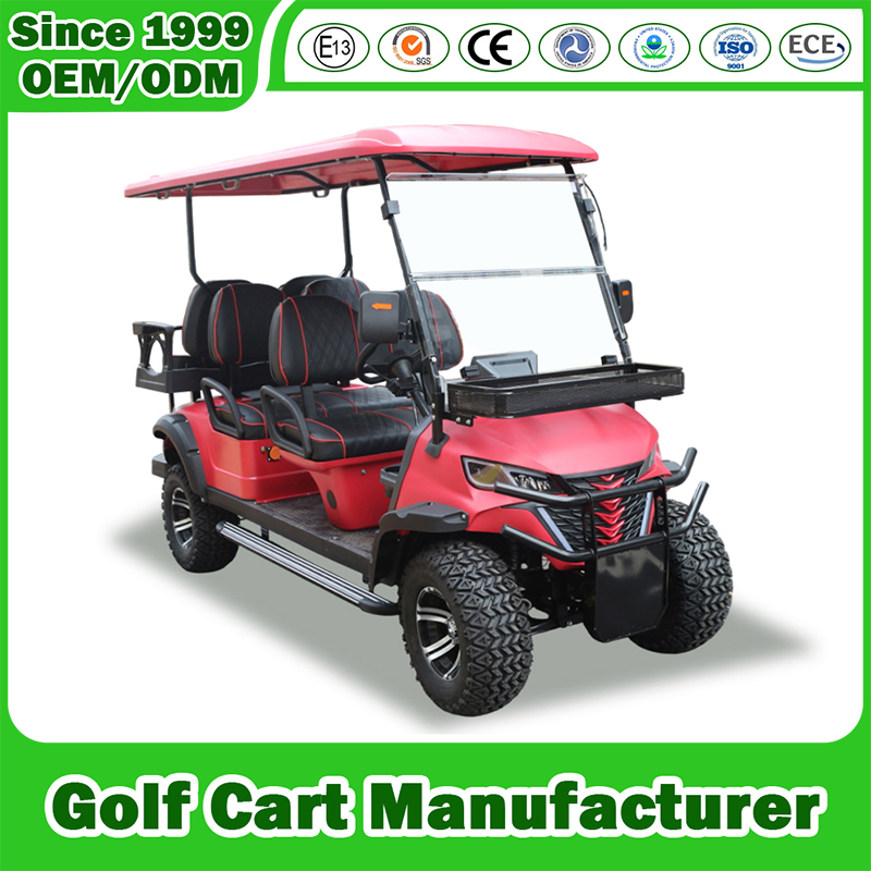 4WD Lithium Sightseening Hunting off Road Club Car Golf Buggy 48/72V Utility Mini 2/4/6/8 Seater/Passenger Street Legal Solar Electric/Gasoline Cart