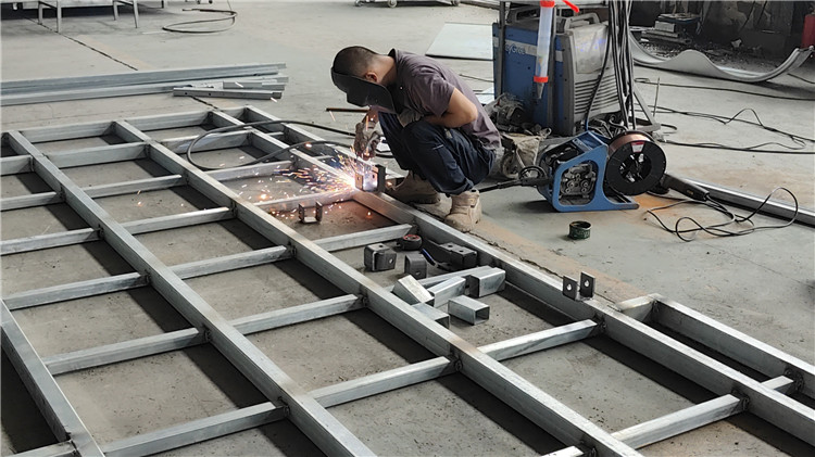 Secondary welding and frame reinforcement for electric vehicles