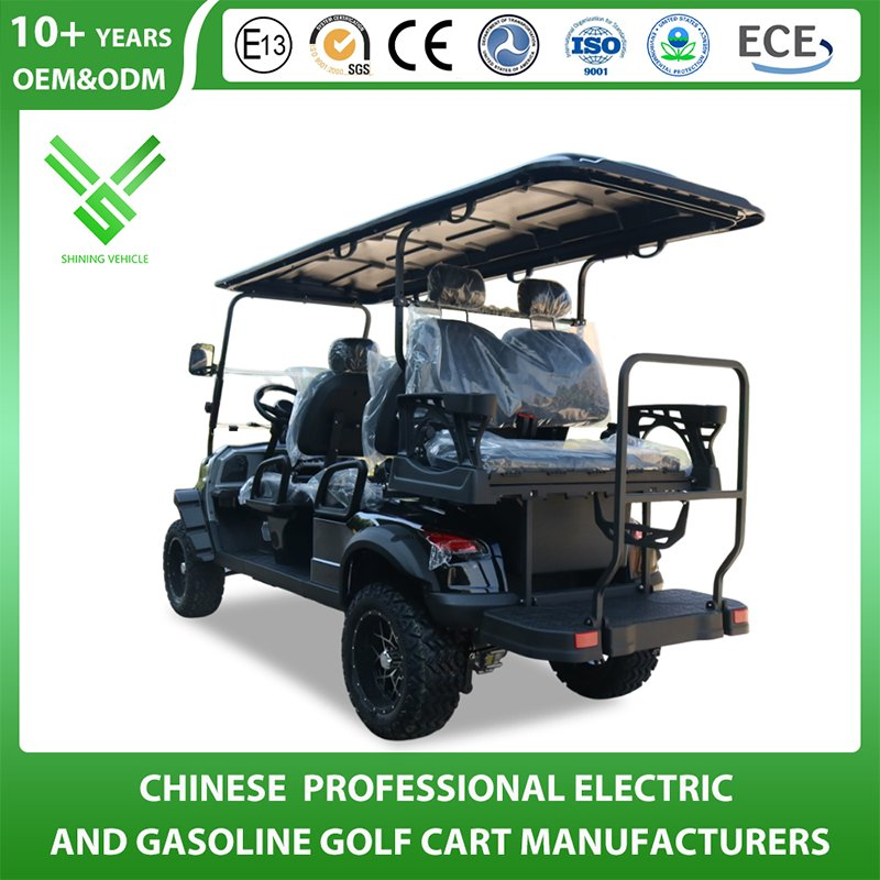 New 6 Person Smart Electric Golf Car 6 Seater Solar Golf Cart