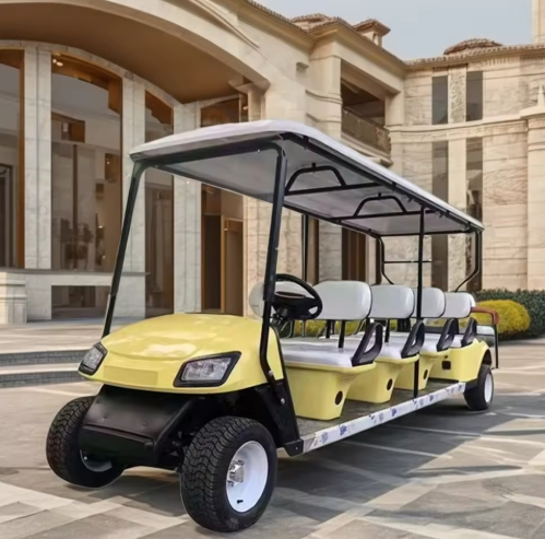 Solar-Powered Golf Cart for Eco-Resorts - Dual-Purpose for Golf &amp; Tour Transport