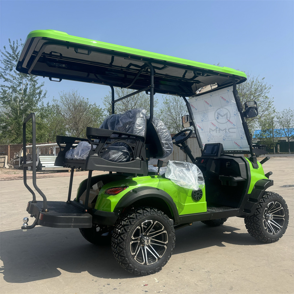 Golf Cart Lithium Battery Golf Cart 6 Seats Adult Scooter 4 Wheels Solar Powered Electric Golf Carts Street Legal
