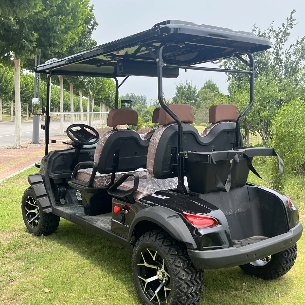 60/72V Lithium Battery Electric Golf Cart Buggy CE Approved with Folding Windshield