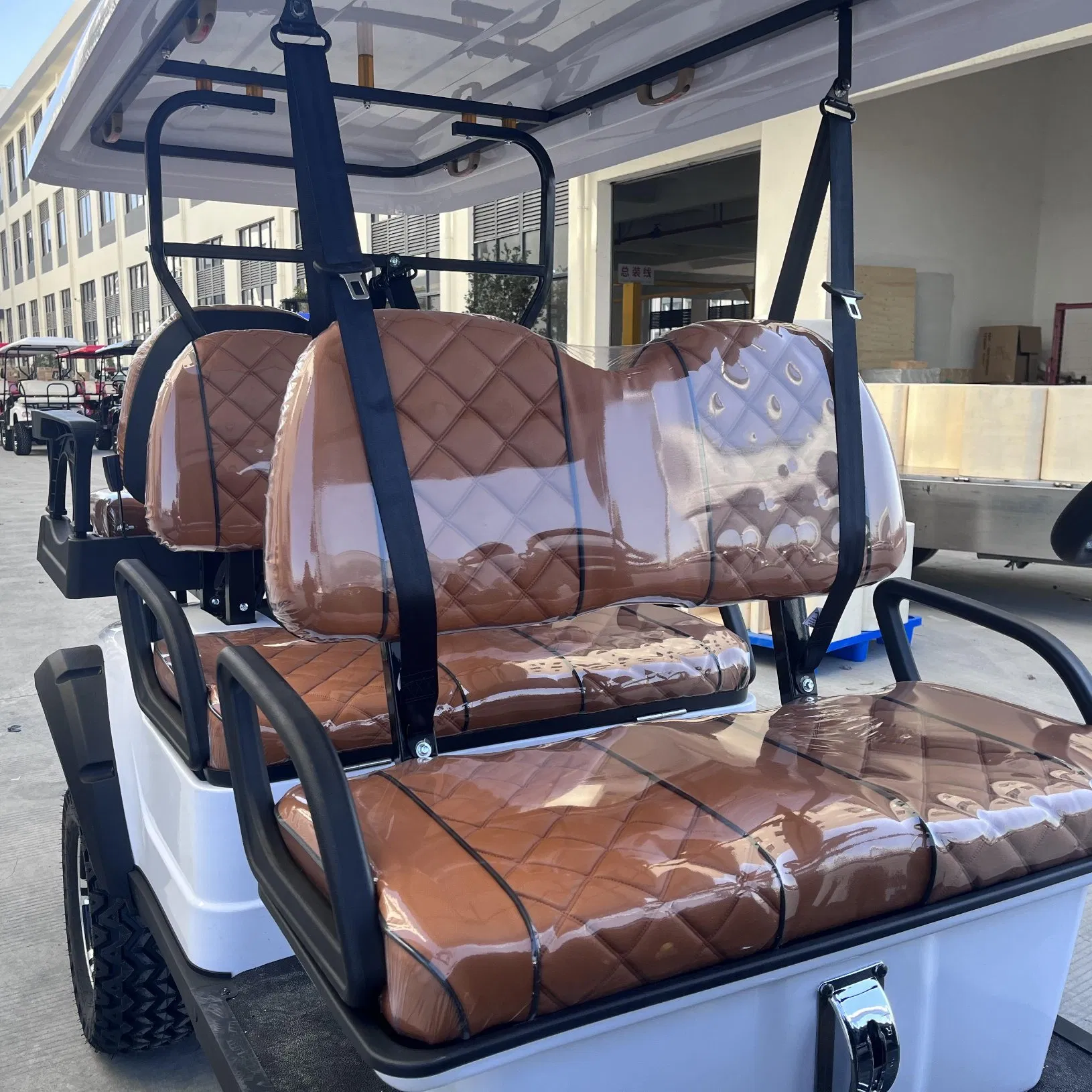 New Hunt off Cart Road 6 Seater Street Legal Golf Carts Gas Powered