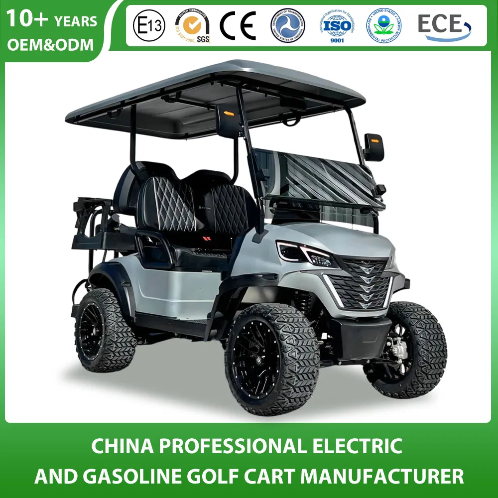 Wholesale Customized 2/4/6/8 Seater/Seat/People Sightseening Hunting Offroad 48V 72V Utility Legal Street Lithium Battery/Gasoline/Electric Golf Car for Club