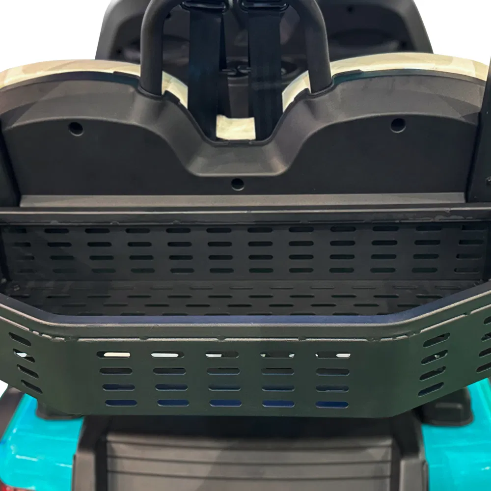 The Custom-Made Electric Four-Seater Golf Cart Is Equipped with a Lithium Battery and an Aluminum Chassis.