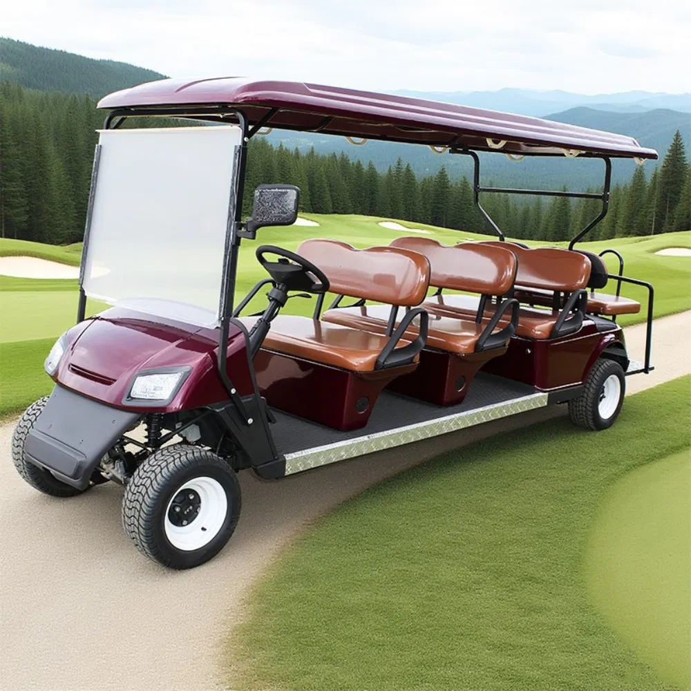 Best Price Lithium Battery 60/72V Adults Solar Panels Powered 8 Seater off Road Beach Buggy Electric Golf Cart