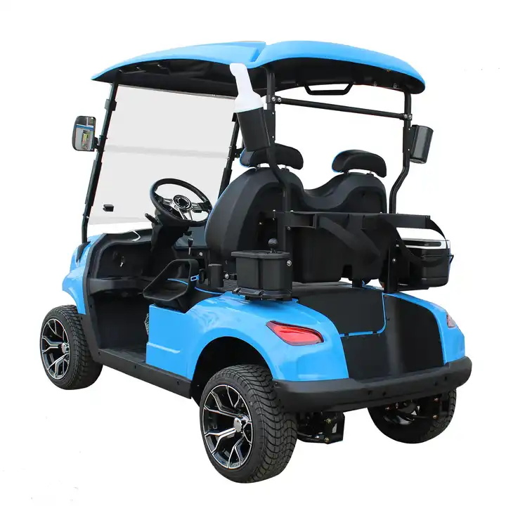 Custom 4 Wheel 2 Seat Electric Golf Kart Luxury Golf Buggy Car Electric Mini Golf Cart with Lithium Batteries