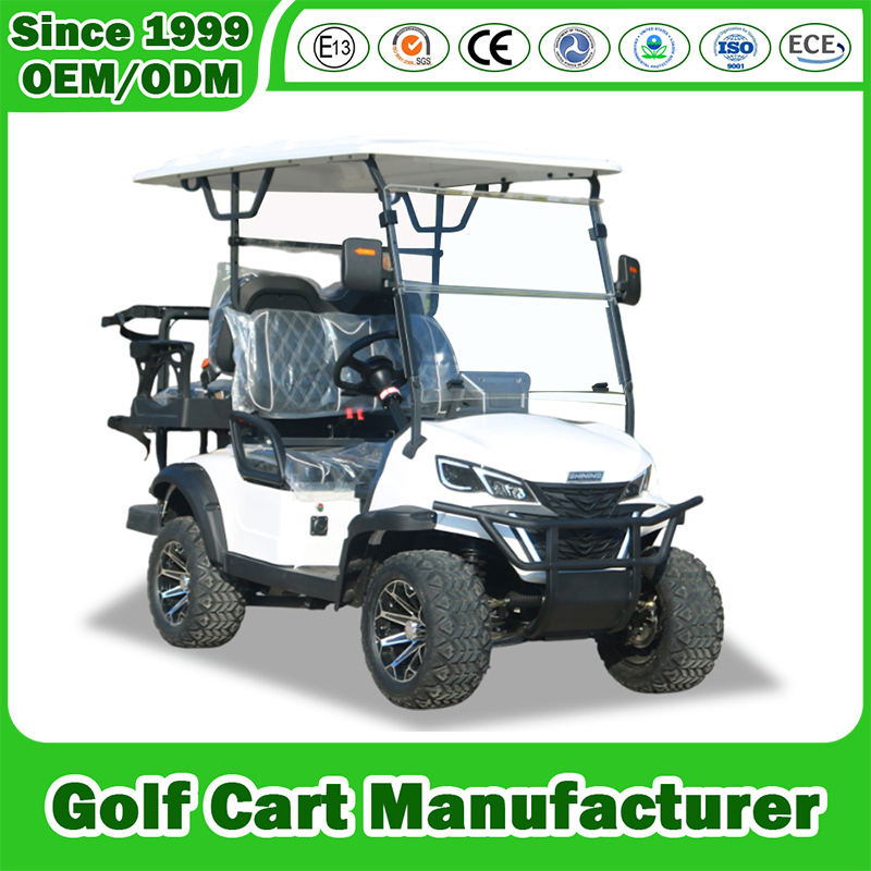 Electric Sightseeing Hungting off Road Club Car 2/4/6/8 Seater Seat 48V/72V Golf Cart Manufacturer with Folded Seat/Lithium/Lead Acid Battery/Solar Panel CE DOT