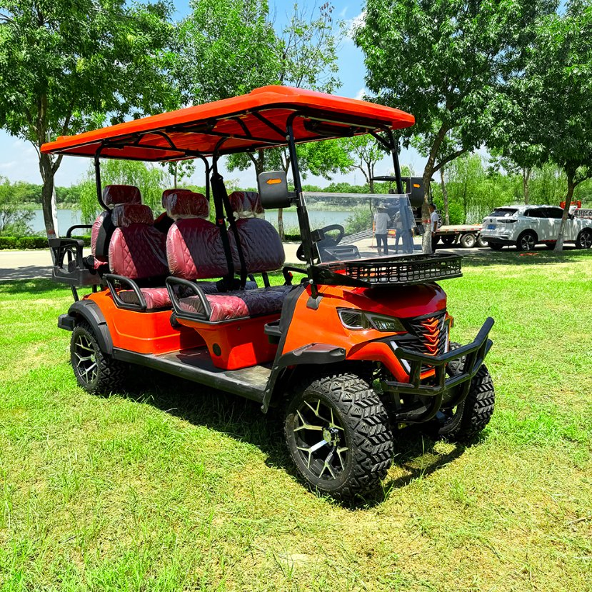 6 Passenger Electric Cheap Folding 72V Lithium Battery Operated Golf Carts