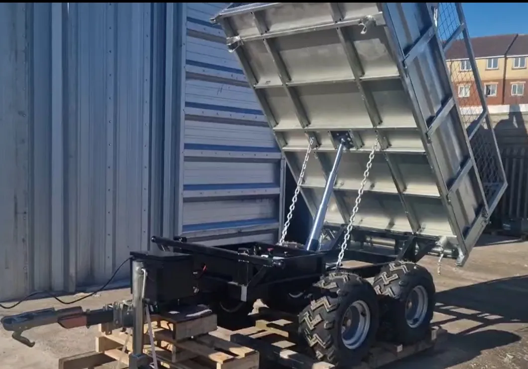 1.5t Three-Way Tipping Utility Trailer with Hydraulic Action