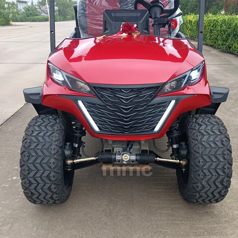 Hot Sale 48/60/72V Lithium Battery Solar Panels Powered Electric Golf Car 4 6 Seater off Road Beach Buggy Electric Golf Cart