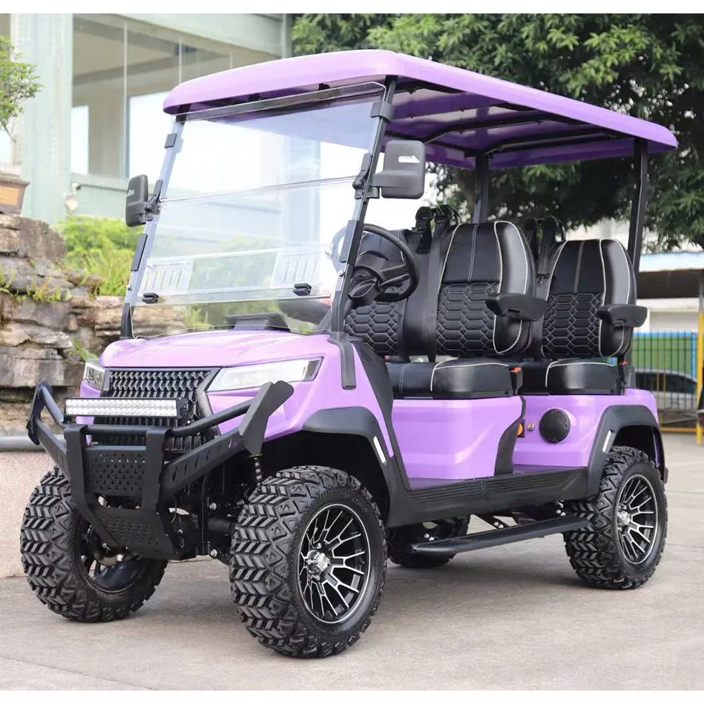 4 Seats Mini Golf Cart Side View