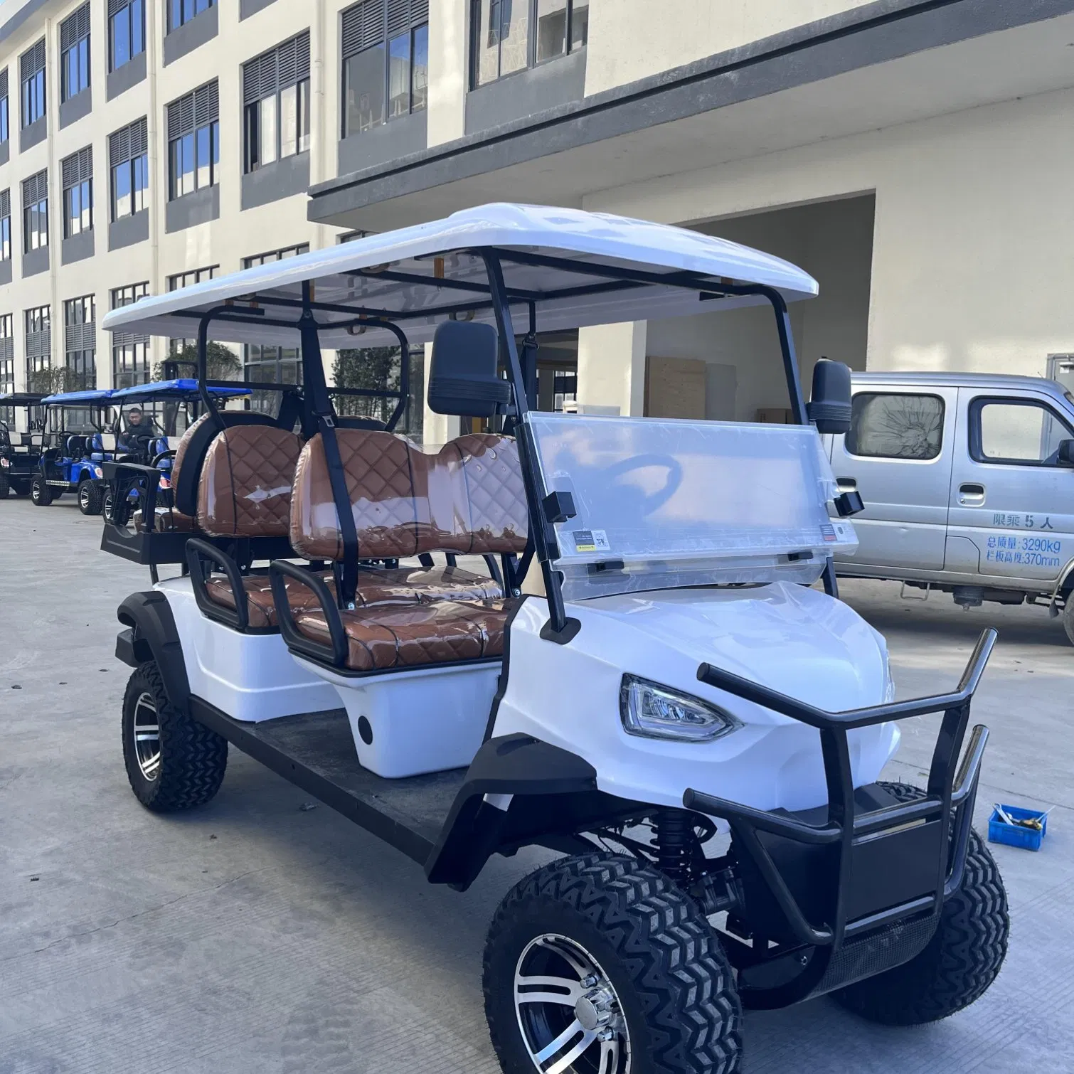 New Hunt off Cart Road 6 Seater Street Legal Golf Carts Gas Powered