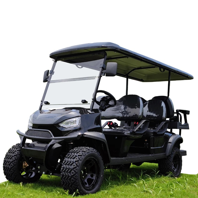 Black /Blue Color Proper Top Quality New Solar Powered Golf Cart
