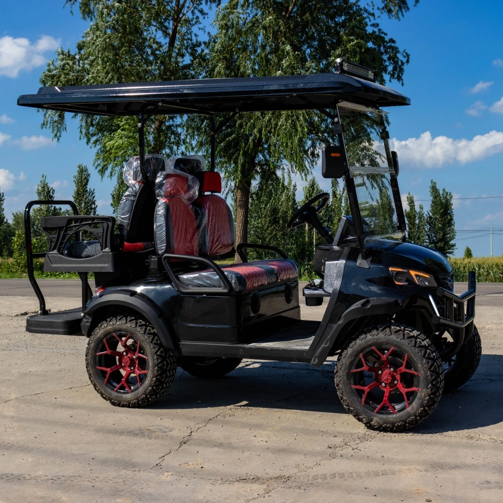 New Street Legal 48V Solar Panel Powered 4 Adult off Road Golf Cart