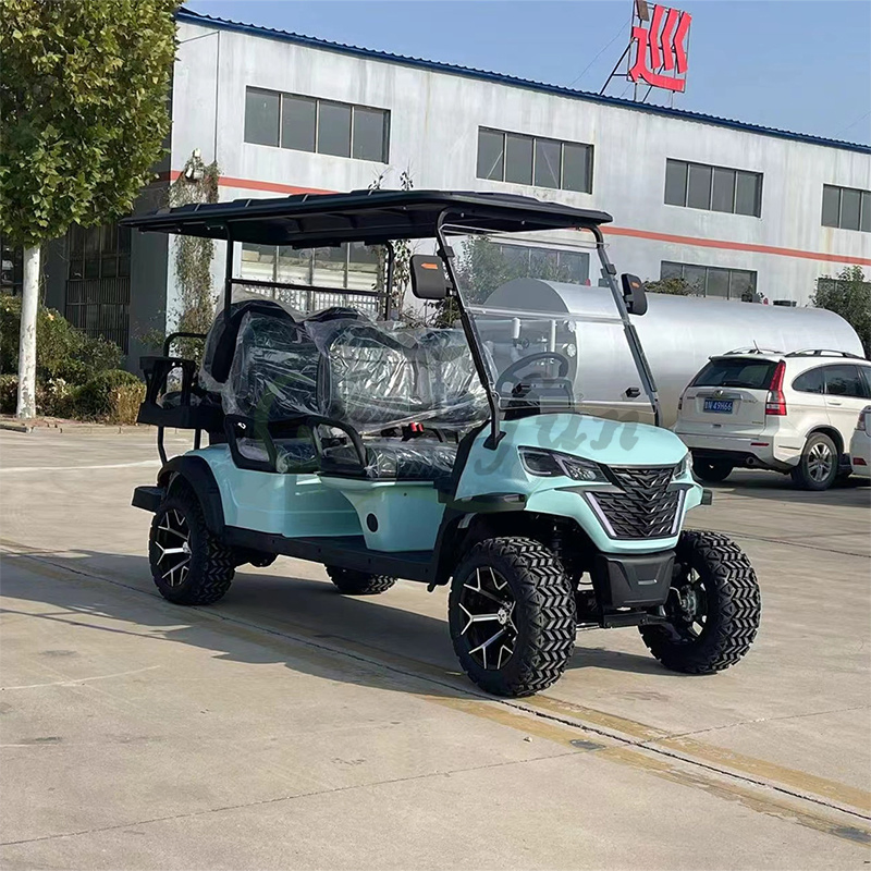 Custom 4X4 Electric or Gas Powered 6 Seater Hunting Golf Cart with 4WD and Four Wheel Drive