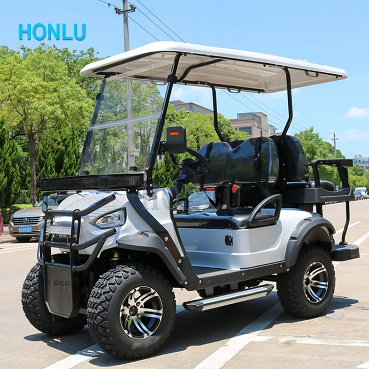 Honlu 4 Seat Golf Cart Accept Custom Electric Buggy Cars Luxury Golf Cart