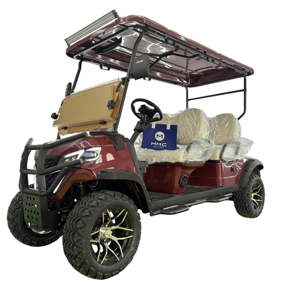 Golf Cart Lithium Battery Golf Cart 6 Seats Adult Scooter 4 Wheels Solar Powered Electric Golf Carts Street Legal