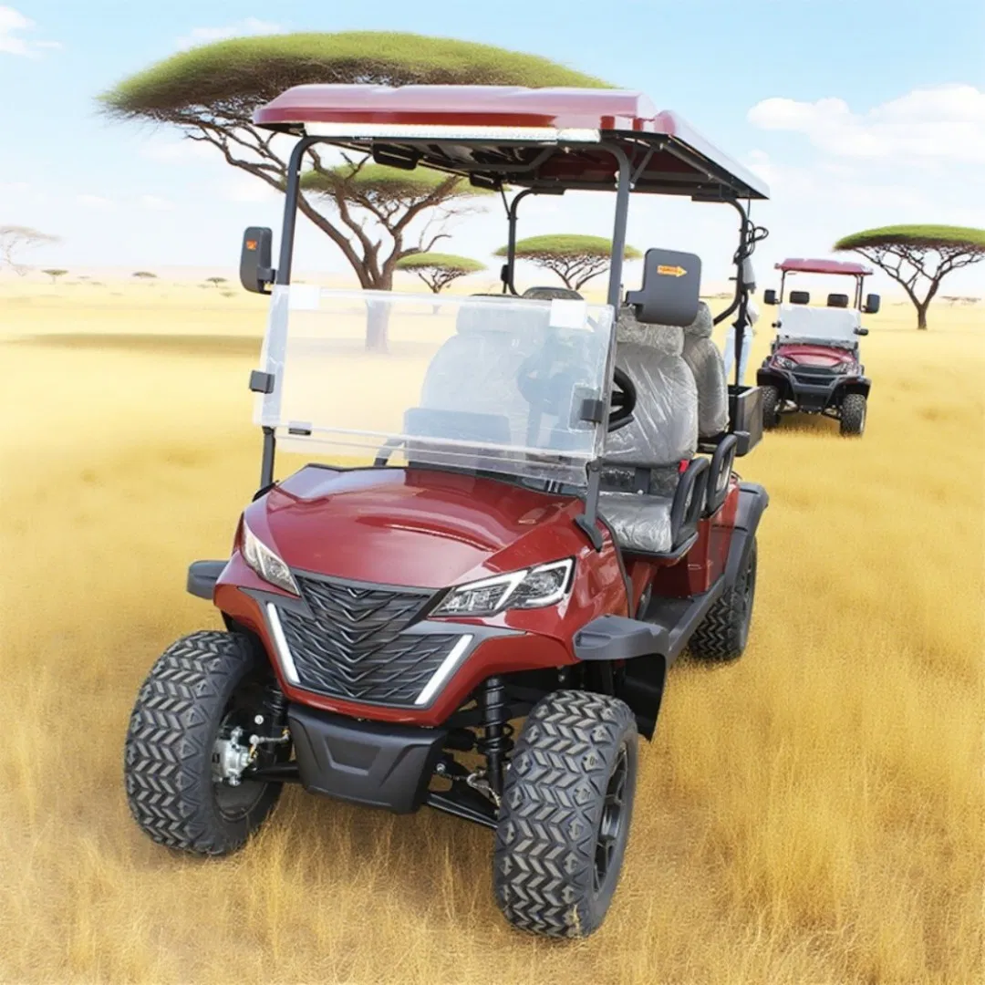 Golf Car 2025 New High-End Custom Golf Cart 72V Battery 4 Seater Luxury Seats off-Road Mini Electric Golf Carts
