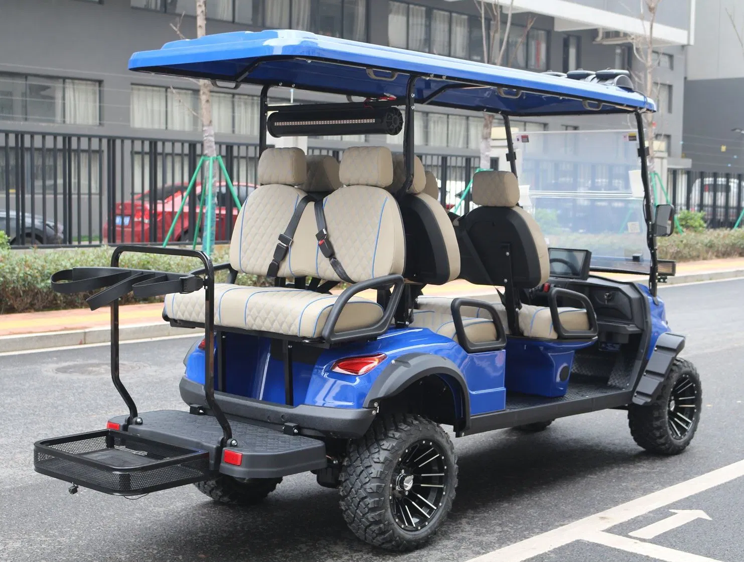 China Gasoline Golf Cart Manufacturer Sightseeing Hunting off Road Club Car Street Legal Utility Mini Solar Panel Lsv Gas Powered Petrol Lifted Golf Buggy