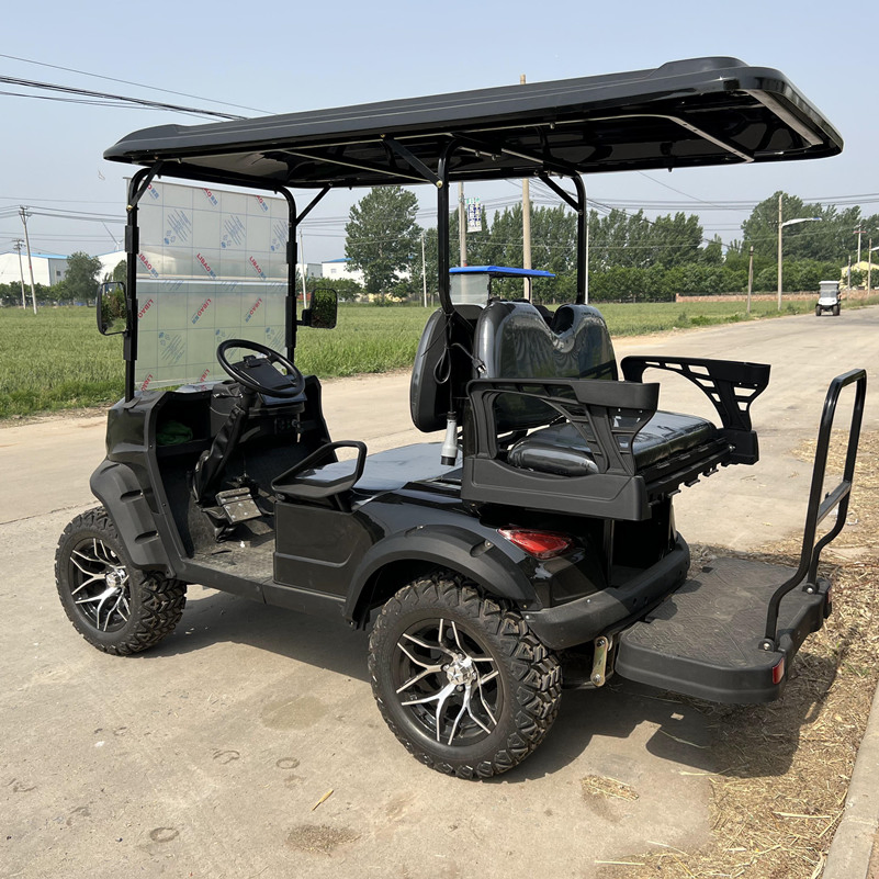 Black /Blue Color Proper Top Quality New Solar Powered Golf Cart