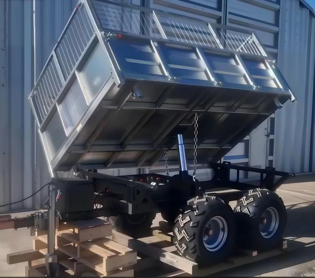 1.5t Three-Way Tipping Utility Trailer with Hydraulic Action