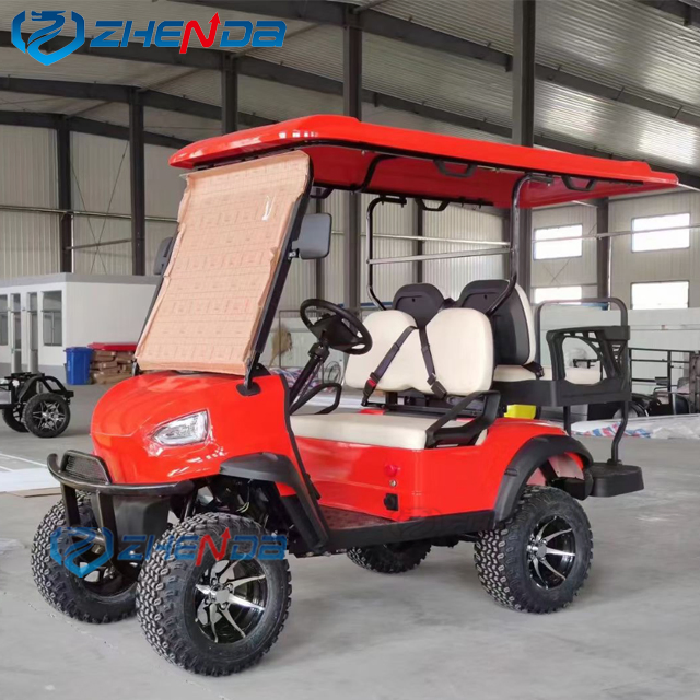 Easy Foldden Electric Buggy Gas or Battery Powered Mobility Club Car Electric Vehicle Golf Carts Sightseeing Scooter