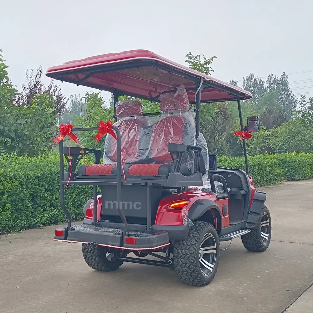 Hot Sale 48/60/72V Lithium Battery Solar Panels Powered Electric Golf Car 4 6 Seater off Road Beach Buggy Electric Golf Cart