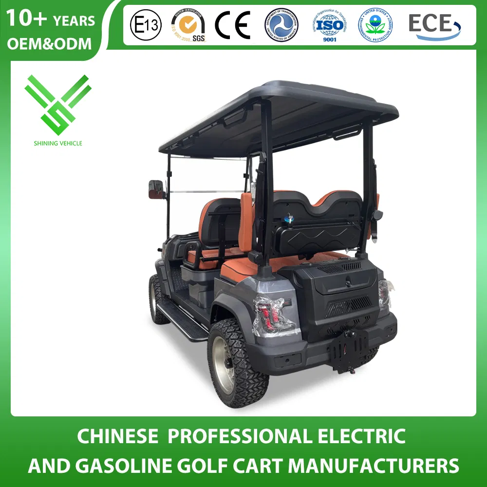 Manufacturer Price 2/4/6/8 Passenger/Seater/Seat Sightseening Hunting Offroad Club Car 48V 72V Utility Mini Electric Lithium Battery Golf Cart for Street Legal