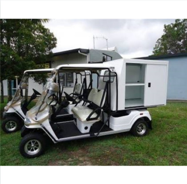 2 Seats Electric Golf Cart Foldable Auto Follow Golf Electric Trolley Hunting Cart