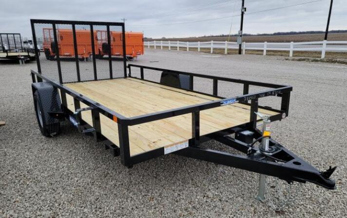 6X12 7X12 7X14 7X16 Single Axle Economic Steel Utility/ATV/Car Trailer