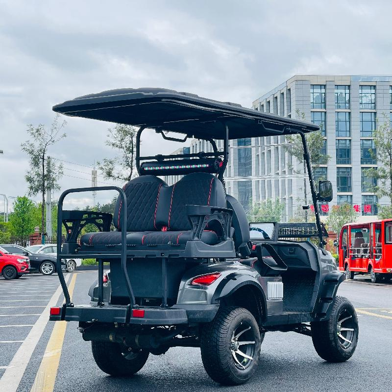 Gasoline /Electric/Solar Powered Non Lifted Road Legal Four Seater Golf Cart for Sale