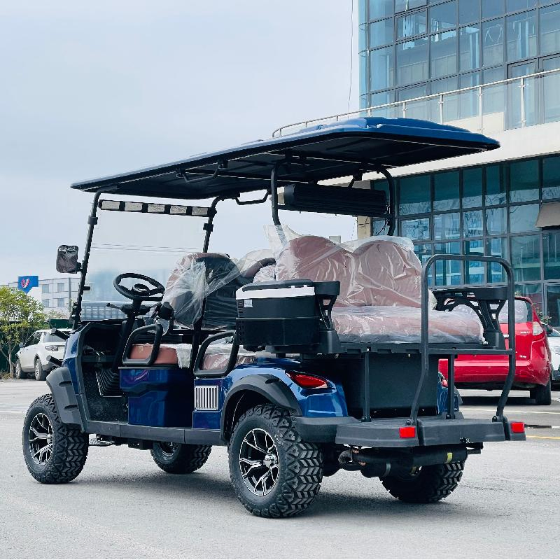 Luxury 400cc Engine Customization Gas Powered Golf Carts for 6 Passengers Manufacturer