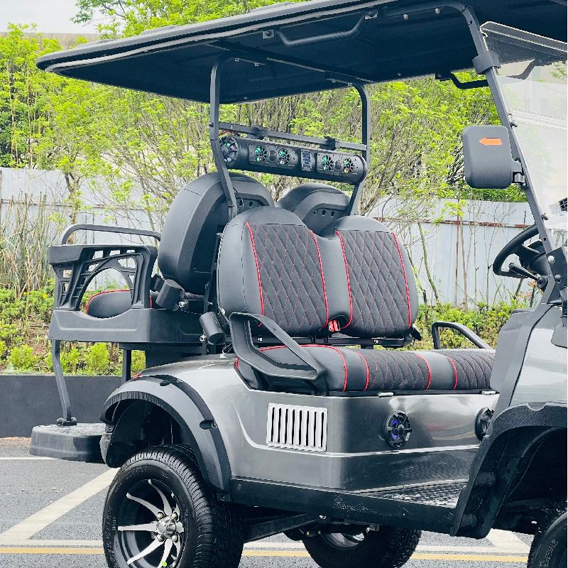 Gasoline /Electric/Solar Powered Non Lifted Road Legal Four Seater Golf Cart for Sale