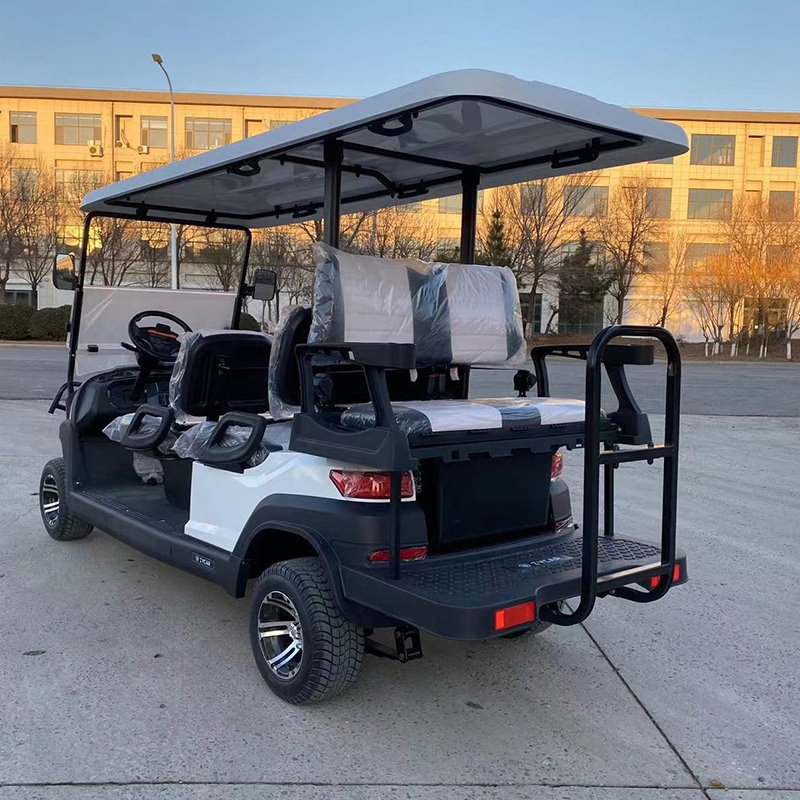 Hot Sale 48/72V Lithium Battery Solar Panels Powered 6 Seater Golf Trolley off Road Battery Operated Golf Cart
