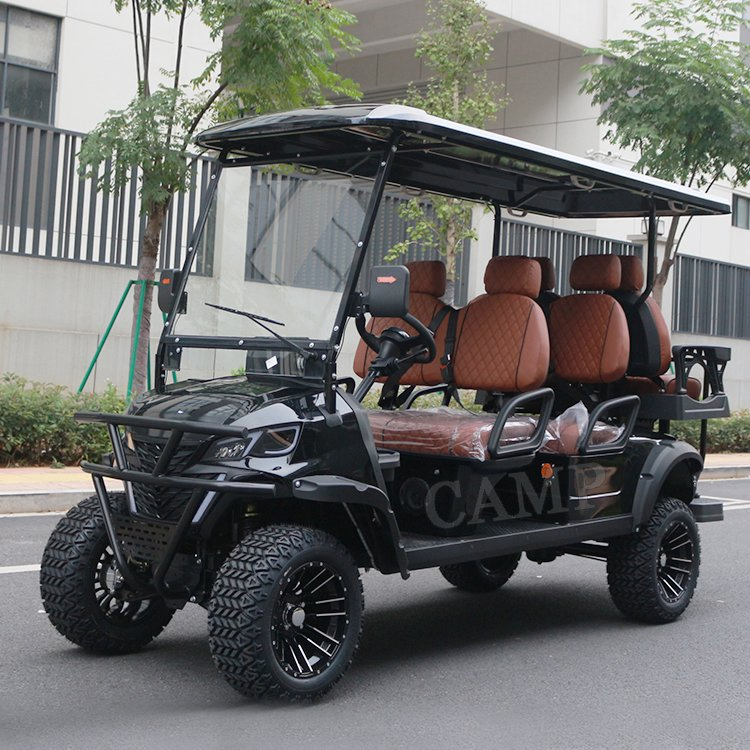 4 Wheel Lithium Golf Cart Luxury Cheap 6 Seater Custom Color Electric Golf Buggy Cart