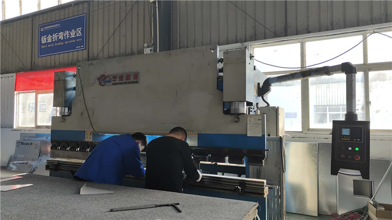 Bending machine operation for precision metal forming at Beijing Volt Golf