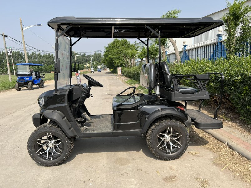 Black /Blue Color Proper Top Quality New Solar Powered Golf Cart