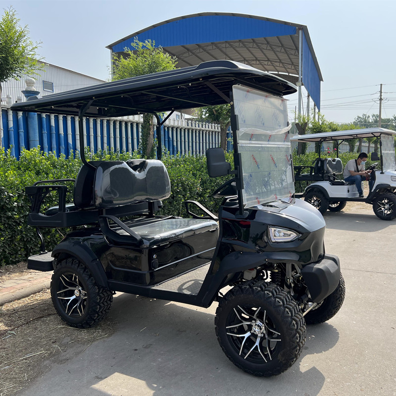 Black /Blue Color Proper Top Quality New Solar Powered Golf Cart
