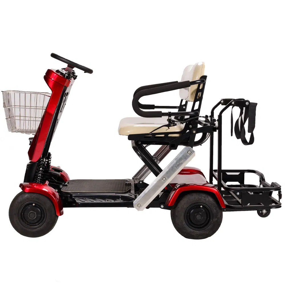 Newest Four Wheels Electric Folding Golf Cart