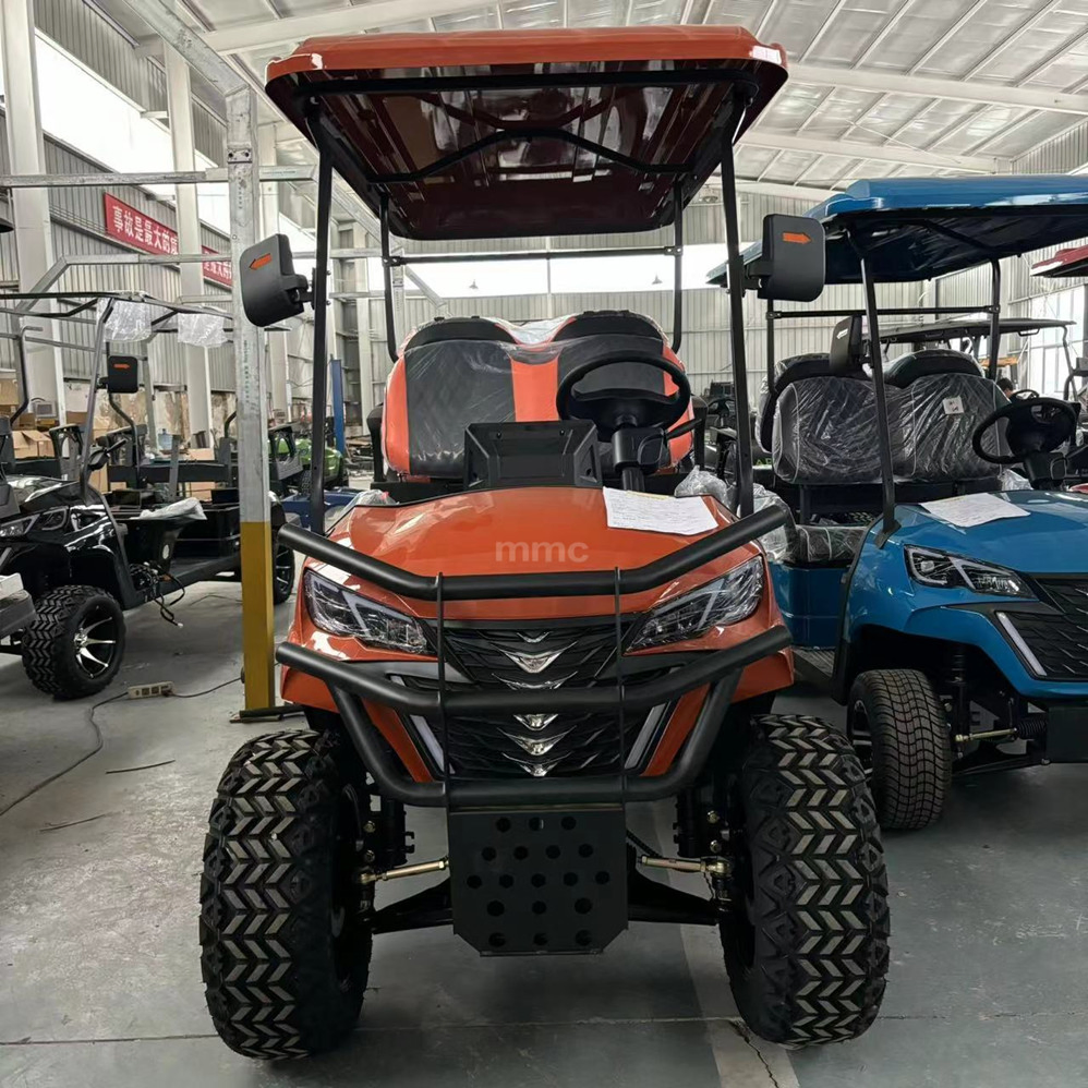 Long Range Battery Powered 48 Volt Adults Golf Kart Electric Solar Panels 4 Seat Buggy Golf Caddy Cart Electric