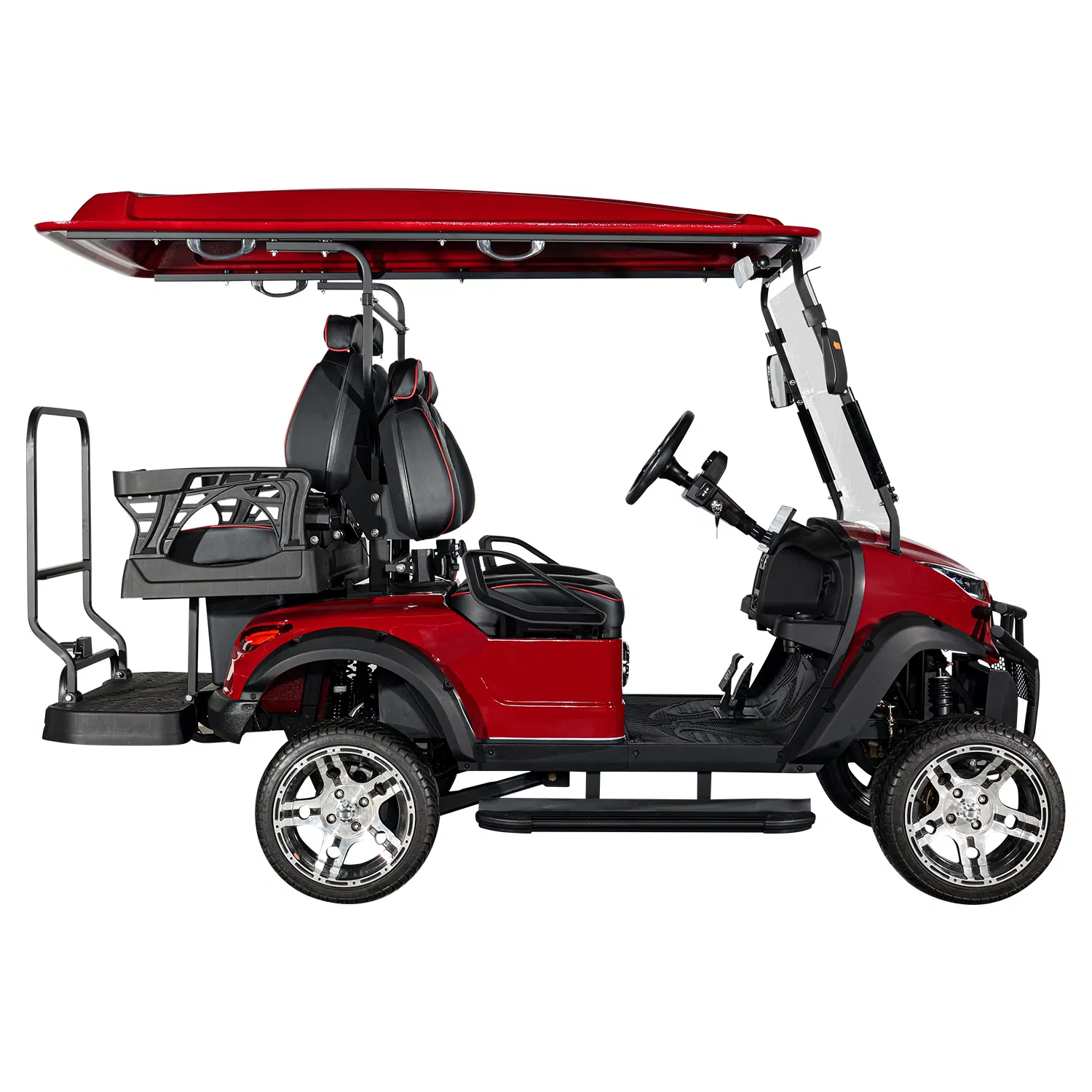 4 Seaters Golf Cart Electric Golf Buggy Rough Terrain off Road Golf Cart with Folding Windshield