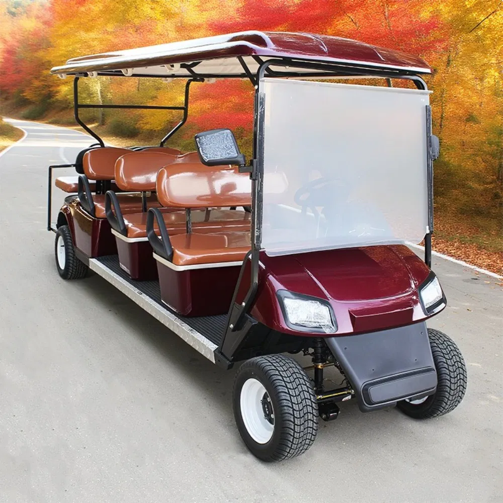 Best Price Lithium Battery 60/72V Adults Solar Panels Powered 8 Seater off Road Beach Buggy Electric Golf Cart