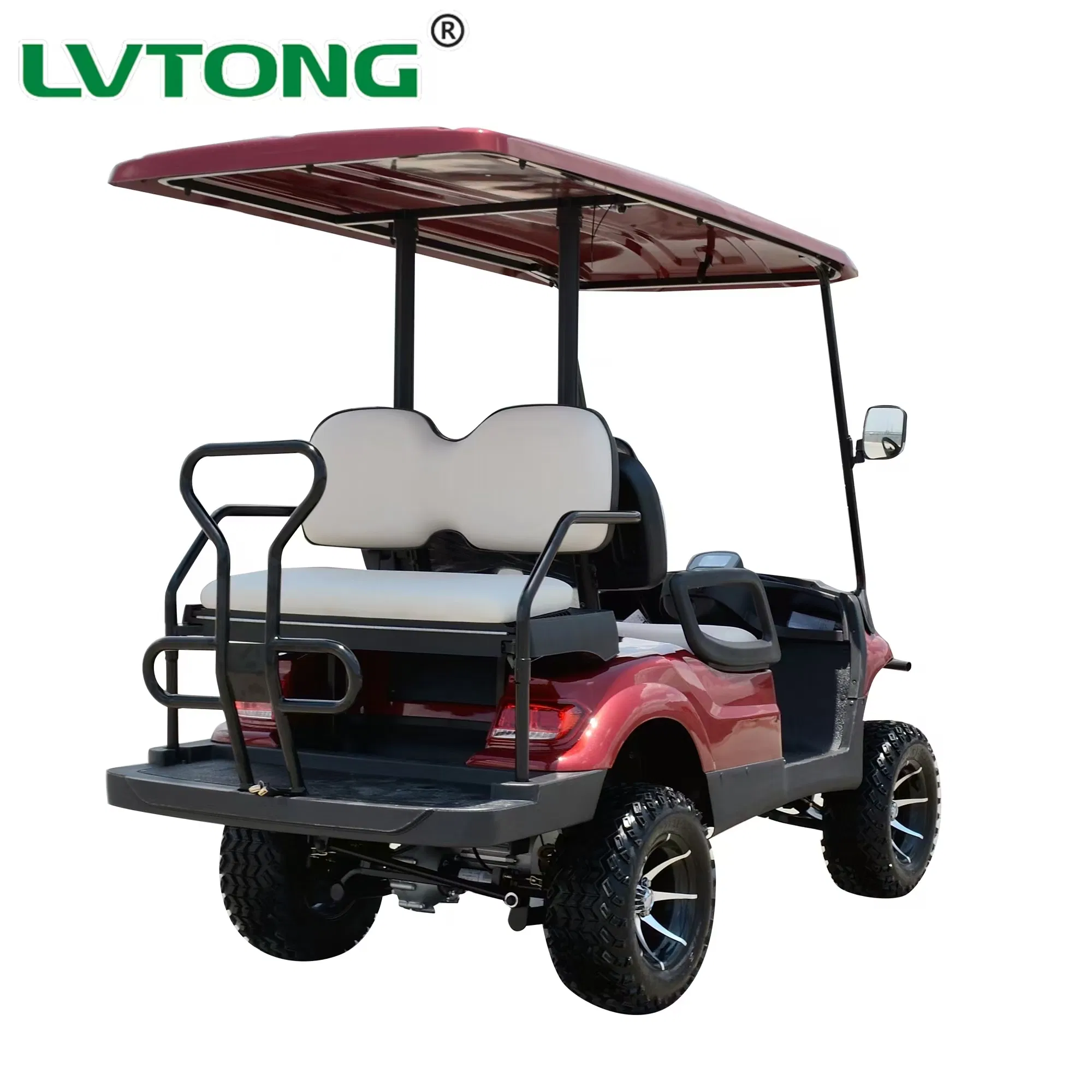 Eco-Friendly Solar-Powered Golf Cart with Spacious Back Seat