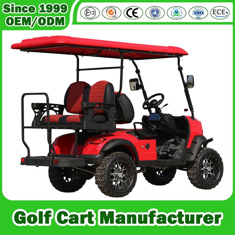 Custom Luxury Steel Frame Golf Cart Manufacturer 48V/60V/72V Lithium Battery off Road Golf Buggy Car 2/4/6/8 Seat Electric Golf Cart for Shopping/Hotel/Club