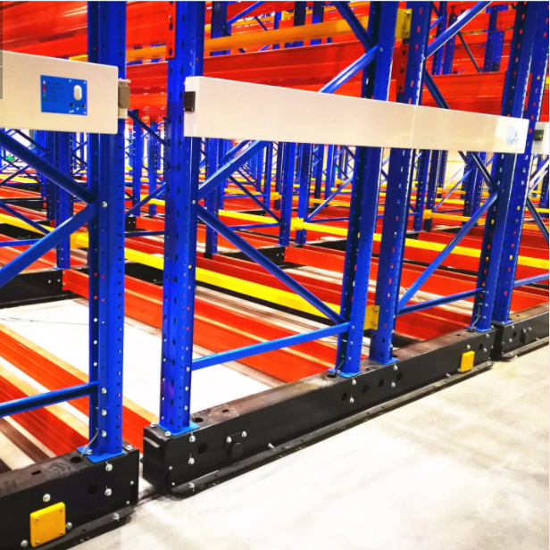 EBILTECH Heavy-Duty Automated Mobile Storage System Electrically Operated Mobile Shelves