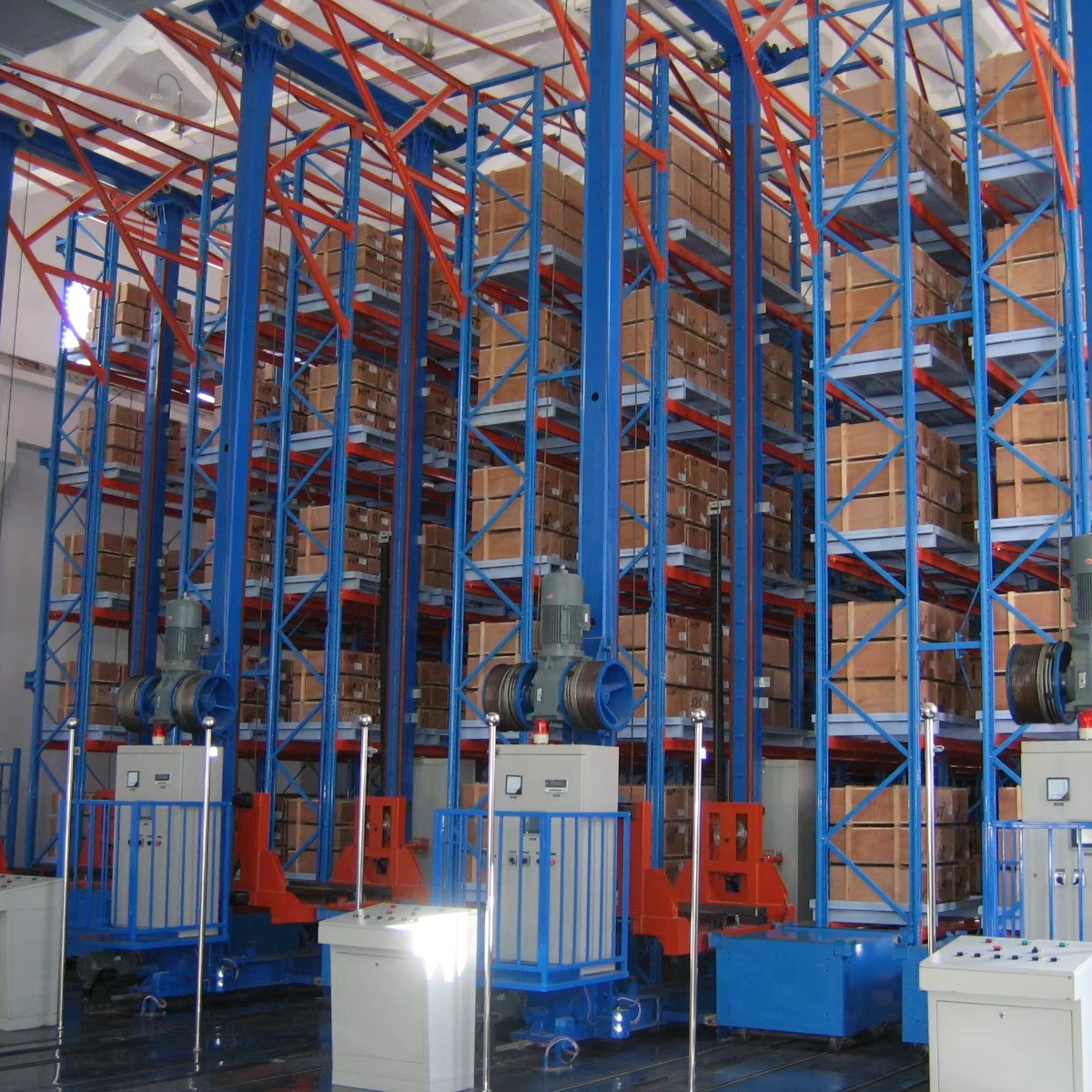 Automatic Warehouse Racking Retrieval Racking ASRS Smart Rack Stacker Crane Racking System