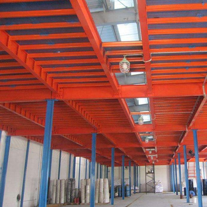 Warehouse Multi-level Mezzanine Flooring Suspended Steel Grid Floor with Corrosion Protection Powder Coated ISO9001 Certified